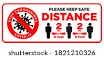 warning sign please keep safe... | Shutterstock .eps vector #1821210326