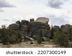 Rock formations in Vedauwoo Recreation area, in the Medicine Bow National Forest.