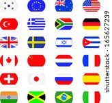 flags icon set  | Shutterstock .eps vector #165627239