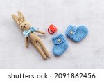 Kids Toy Knitted Rabbit With...