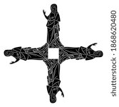 square religious christian... | Shutterstock .eps vector #1868620480