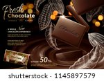 Premium Chocolate Ads In 3d...