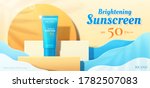 beauty product ad template ... | Shutterstock .eps vector #1782507083