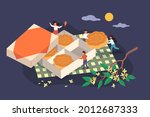 mid autumn festival banner.... | Shutterstock .eps vector #2012687333