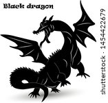 Big Black Dragon Raised On Two...