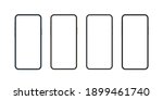 realistic smartphone mockup ... | Shutterstock .eps vector #1899461740