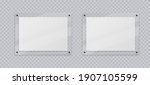acrylic frame mockup  two... | Shutterstock .eps vector #1907105599