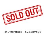 sold out red grunge stamp  sale ... | Shutterstock .eps vector #626289539