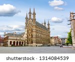 Town Hall in center of Leuven, Belgium