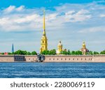 Small photo of Peter and Paul cathedral and Neva river, Saint Petersburg, Russia