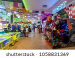 Small photo of BANGKOK, THAILAND - DEC 9 : Warp Zone Game Center at Emporium Shopping Mall on December 9, 2017 in Bangkok, Thailand. Warp Zone is a fun area for gamer.