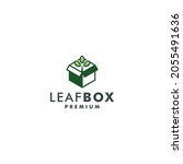 leaf box logo design template... | Shutterstock .eps vector #2055491636