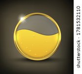 gold oil button on a black... | Shutterstock .eps vector #1781532110