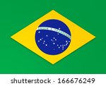 brazil flag | Shutterstock . vector #166676249