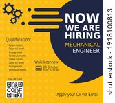 job recruitment mechanical... | Shutterstock .eps vector #1918100813