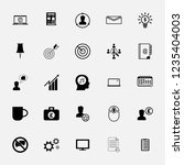 business and office icons set.... | Shutterstock .eps vector #1235404003