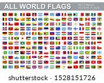 all world flags   vector set of ... | Shutterstock .eps vector #1528151726