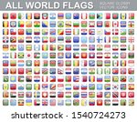 all world flags   vector set of ... | Shutterstock .eps vector #1540724273