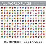all world flags   vector set of ... | Shutterstock .eps vector #1881772393