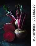 Organic Beet Root With Green...