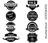 different labels on white... | Shutterstock .eps vector #153536453