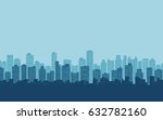  flat icon design of silhouette ... | Shutterstock .eps vector #632782160