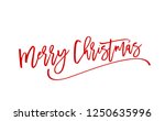merry christmas vector text... | Shutterstock .eps vector #1250635996