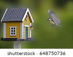 birdhouse and tit