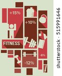 fitness info graphic   vector... | Shutterstock .eps vector #515991646