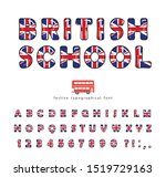british school font. great... | Shutterstock .eps vector #1519729163