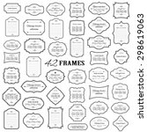 frames mega set isolated on... | Shutterstock .eps vector #298619063