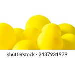A bunch of yellow balloons...