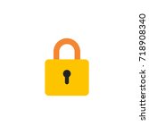 lock icon vector isolated | Shutterstock .eps vector #718908340
