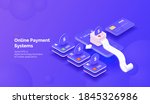 online payment servise. payment ... | Shutterstock .eps vector #1845326986