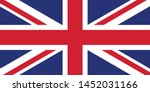 UK Flag illustration,textured background, Symbols of UK - Vector