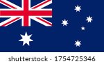 australia flag illustration... | Shutterstock .eps vector #1754725346
