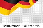 Waving Flag Of Germany Isolated ...