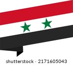 syrian flag  on white... | Shutterstock .eps vector #2171605043