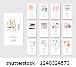 vector calendar for 2019. all... | Shutterstock .eps vector #1240324573