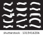 banners and ribbons set... | Shutterstock .eps vector #1315416206