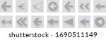 arrow icon set isolated on... | Shutterstock .eps vector #1690511149