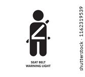 seat belt with text  car... | Shutterstock .eps vector #1162319539