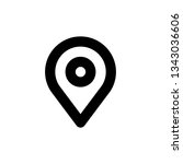 location icon  vector... | Shutterstock .eps vector #1343036606