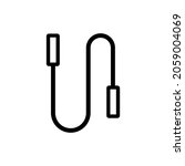 vector jump rope icon. eps. 10. | Shutterstock .eps vector #2059004069