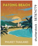 Poster Of Patong Beach. Phuket. ...