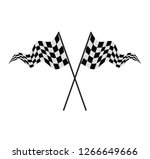  icon of race flag vector... | Shutterstock .eps vector #1266649666
