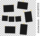   set of square photo frames on ... | Shutterstock .eps vector #1543189553