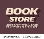 vector trendy logo book store... | Shutterstock .eps vector #1739286080