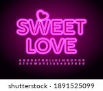 vector cute text sweet love... | Shutterstock .eps vector #1891525099
