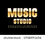 vector chic logo music studio.... | Shutterstock .eps vector #1938491656